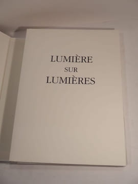Lumière sur lumières. Lithographies originales de Fouad Bellamine.. BEN JELLOUN (Tahar), BELLAMINE (Fouad)