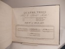 Collection complette des oeuvres de piano par W. A. Mozart, gravée par Richomme. Volume 1 : Quatre trios pour le piano-forte par W. A. Mozart, et un ...