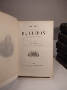 Oeuvres complètes de Buffon, avec des Extraits de Daubenton et la Classification de Cuvier. Tome 1 : Matières générales, Théorie de la Terre. T2 : Minéraux. T3 : Mammifères. T4 : Mammifères. T5 : Oiseaux. T6 : Oiseaux.