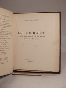 En Touraine et sur les bords de la Loire (Châteaux et Paysages). Ouvrage orné de 180 héliogravures.