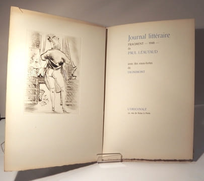 Journal littéraire. Fragment - 1946 -. LEAUTAUD (Paul)