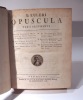 Opuscula Varii Argumenti. Conjectura Physica circa Propagationem soni ac luminis. Opusculorum Tomus III continens Novam theoriam magnetis.. EULER ...