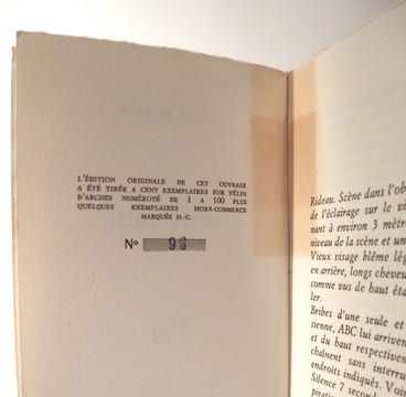 Cette fois. BECKETT (Samuel)