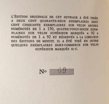 Pas moi. BECKETT (Samuel)