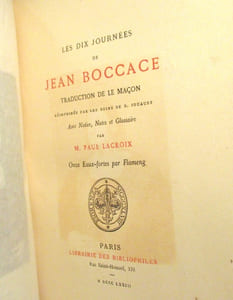 Les Dix journées de Jean Boccace