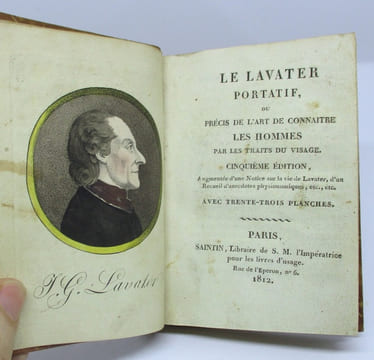 Le Lavater portatif ou précis de l'art de connaitre les hommes par les traits du visage. LAVATER (Jean-Gaspard)
