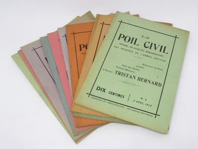 Le Poil civil. Organe, en principe, hebdomadaire des réserves de l'armée inactive, Ou, Organe hebdomadaire des quelques immobilisés plus ou moins chevelus