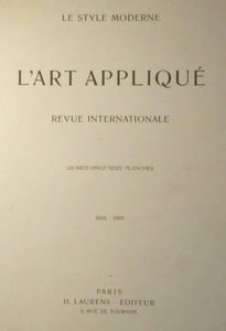Le Style moderne. L'Art appliqué. Deuxième année
