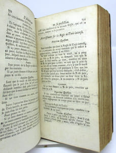 Larithmétique en sa perfection, mise en pratique selon lusage des financiers, gens de pratique, banquiers et marchands, contenant une ample & familière explication de ses principes tant en nombre entiers qu'en fractions. Un traité de géométrie pratique appliquée à l'arpentage et au toisé, tant des superficies que des corps solides. Et un traité d'arithmétique aux jetons. Un abrégé d'algèbre suivie des quantité de questions curieuses. Dernière édition corrigée et augmentée