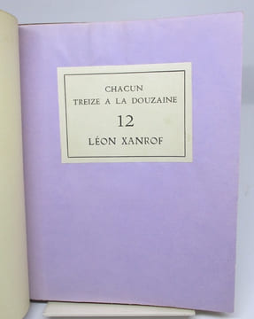 Chacun treize à la douzaine. N°12. XANROF (Léon Alfred Fourneau, dit)