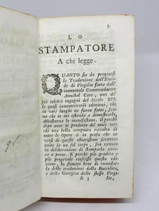 L'Eneide di Virgilio del commendatore Annibal Caro libro dodici. (...) Oltre la vita dell'Autore, e quella del medesimo Virgilio si aggiungono le traduzioni della Buccolica, e della Georgica