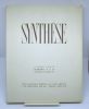 Synthèse. Revue mensuelle réservée au corps médical. Sixième année. Numéro 9 & 10, Septembre-Octobre 1938.. COLLECTIF (Rédacteur en chef Dr. G. ...