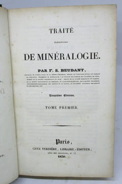 Traité élémentaire de minéralogie . BEUDANT (François-Sulpice)