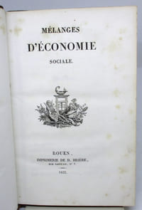 Mélanges d'économie sociale.