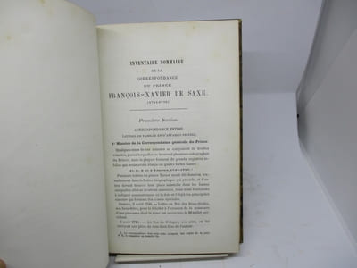 Correspondance inédite du prince François Xavier de Saxe connu en France sous le nom de comte de Lusace précédée d'une notice sur sa vie par Arsène Thévenot