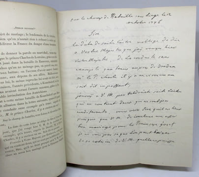 Maurice Comte de Saxe et Marie-Josèphe de Saxe Dauphine de France. Lettres et documents inédits des archives de Dresde. de SAXE (Maurice, Comte), ...