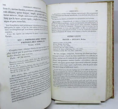 Ornithologie européenne, ou Catalogue descriptif, analytique et raisonné des oiseaux observés en Europe.. DEGLAND (C. D.), GERBE (Z.)