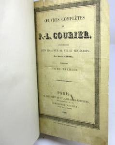 Oeuvres complètes de Paul-Louis Courier, précédées d'un essai sur sa vie et ses écrits, par Armand Carrel