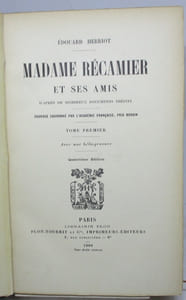 Madame Récamier et ses amis, d'après de nombreux documents inédits