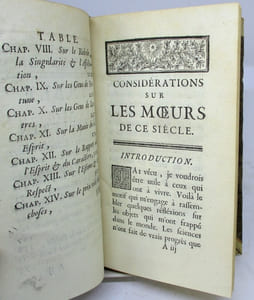 Considérations sur les moeurs de ce siècle