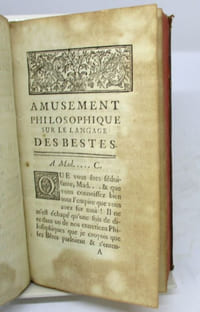 Amusement philosophique sur le langage des bestes