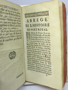 Abrégé de l'histoire de Port-Royal. (Première partie)