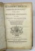 Jurisprudence observée en Provence sur les droits seigneuriaux, divisée en deux parties. VENTRE de la TOULOUBRE(Louis) (selon la BNF)