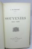 Souvenirs. 1848-1878. de FREYCINET (Charles)