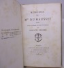 Mémoires de Mme. du Hausset. du HAUSSET (Nicole Collisson, dite Madame), FOURNIER (Hippolyte)