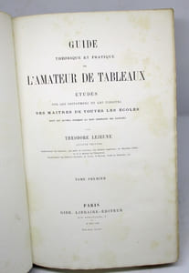 Guide théorique et pratique de l'amateur de Tableaux. Etudes sur les imitateurs et les copistes des maîtres de toutes les écoles dont les oeuvres forment la base ordinaire des galeries