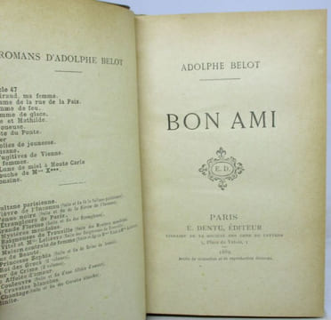Bon ami. BELOT (Adolphe)