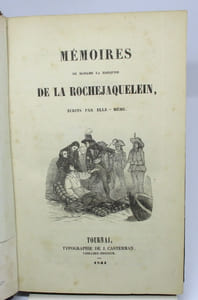 Mémoires de Mme la Marquise de La Rochejaquelein, écrits par elle-même