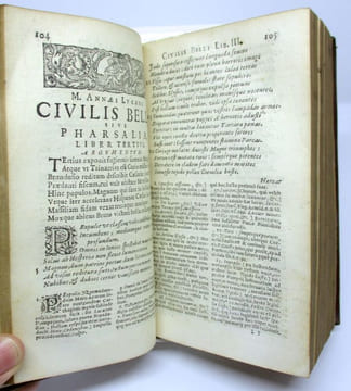 M. Annaei Lucani, de bello civili. Pharsale de Lucain. LUCAIN, LUCANUS (Annaeus), LUCAN, SCHREVEL (Cornelis), GROTIUS (Hugo), FARNABY (Thomas), MAY ...