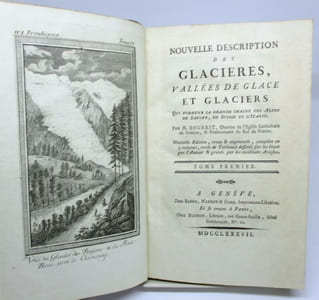 Nouvelle description des glacières, vallées de glace et glaciers qui forment la grande chaine des Alpes de Savoye, de Suisse et d'Italie