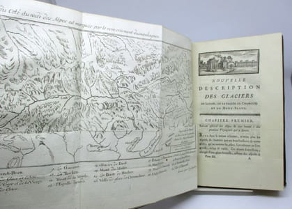 Nouvelle description des glacières, vallées de glace et glaciers qui forment la grande chaine des Alpes de Savoye, de Suisse et d'Italie