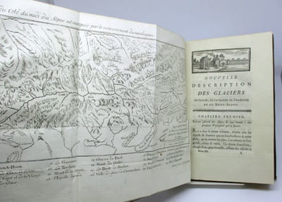 Nouvelle description des glacières, vallées de glace et glaciers qui forment la grande chaine des Alpes de Savoye, de Suisse et d'Italie