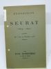 Exposition Seurat (1859-1891) du 3 au 29 Février 1936. SEURAT (Georges), ROSENBERG (Paul)