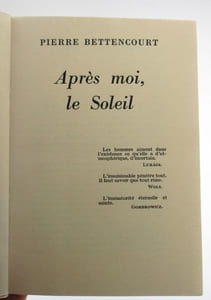 Après moi, le Soleil