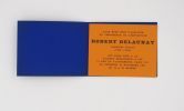 Invitation au vernissage de l'exposition Robert Delaunay, première époque (1903-1910), à la Galerie Berggruen le 10 novembre 1961. DELAUNAY (Robert)