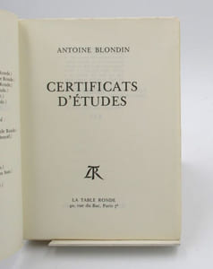 Certificats d'études