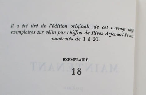 Maintenant. Poème. GUILLEVIC (Eugène)