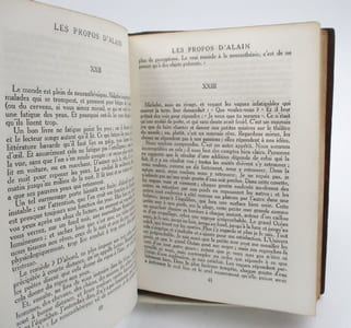 Les Propos d'Alain. Tome premier et tome second