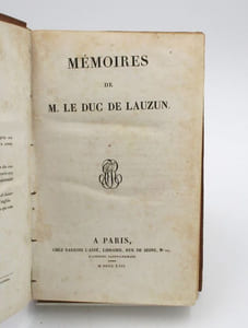 Mémoires de M. Le Duc de Lauzun
