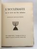 L'Ecclésiaste ou le Livre du Roi Salomon. ben AARON (Joseph, trad. de), BRONNER