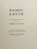 Maurice Savin. Dix estampes originales présentées par Pierre Mac Orlan. SAVIN (Maurice), MAC ORLAN (Pierre)