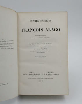 Notices scientifiques Tomes 1,2,3 et 4. ARAGO (François)