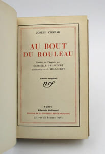 Au bout du rouleau . Trad. G. d'HARCOURT. Introduction par G. JEAN-AUBRY