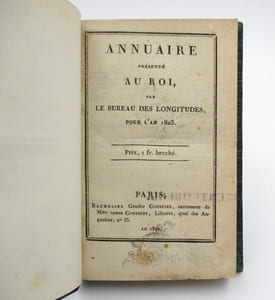 Annuaire présenté au Roi par le Bureau des Longitudes (1823-1837)