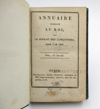 Annuaire présenté au Roi par le Bureau des Longitudes (1823-1837). undefined