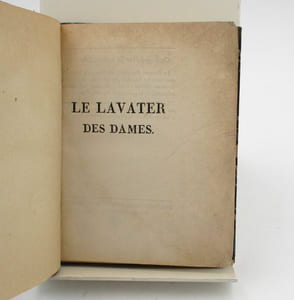 Le Lavater des dames, ou l'art de connoitre les femmes sur leur physionomie; suivi d'un Essai sur les Moyens de Procréer des Enfans d'Esprit